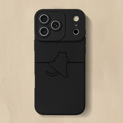 线条小猫iPhone手机壳