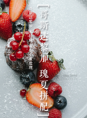 哥斯达黎加草莓糖葡萄干蜜处理咖啡豆粉瑰夏拼配新鲜手冲精品