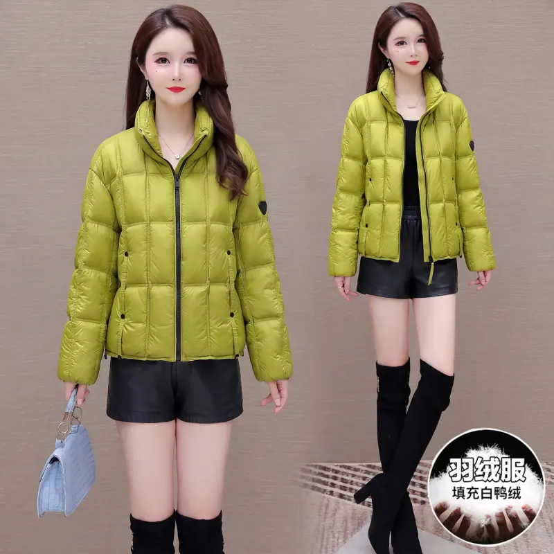 韩版修身短款羽绒服女2026冬季新款白鸭绒保暖显瘦时尚百搭外套潮