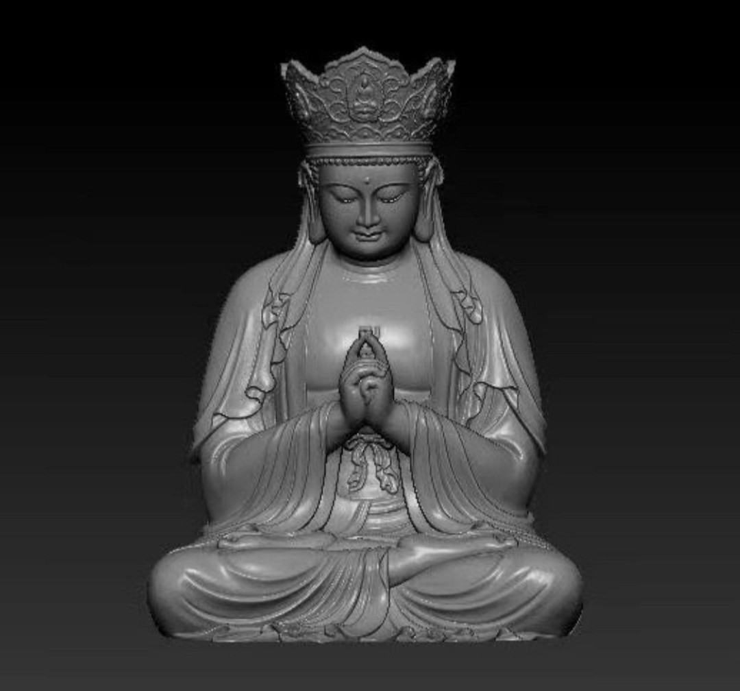 毗卢遮那佛 佛祖3d打印模型树脂 stl文件三维立体图图雕刻图