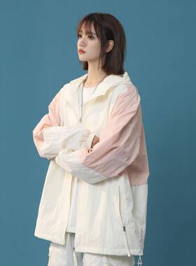 2025夏天薄款外穿扎染防晒衣男士炸街运动连帽冰丝防晒服夹克褂子