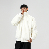 双面穿刺绣反领夹克宽松皮草保暖外套XZ507-1MY8022P105大货备，男装夹克，星座507-1