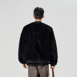 冬季仿皮毛一体夹克休闲仿羊羔毛机车外套XZ507-1MY8023P120，男装夹克，星座507-1