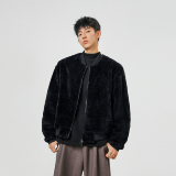 冬季仿皮毛一体夹克休闲仿羊羔毛机车外套XZ507-1MY8023P120，男装夹克，星座507-1