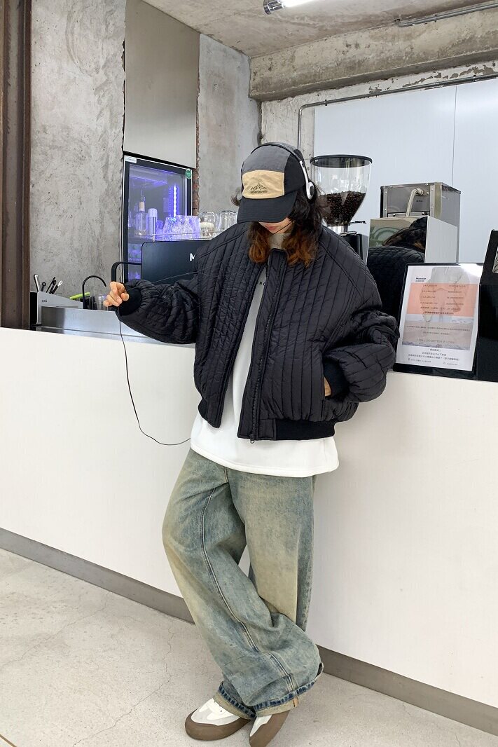秋冬中性韩版宽松拉链设计款加厚棉服XZ507-1MY8020P120大货备,男装棉衣,星座507-1