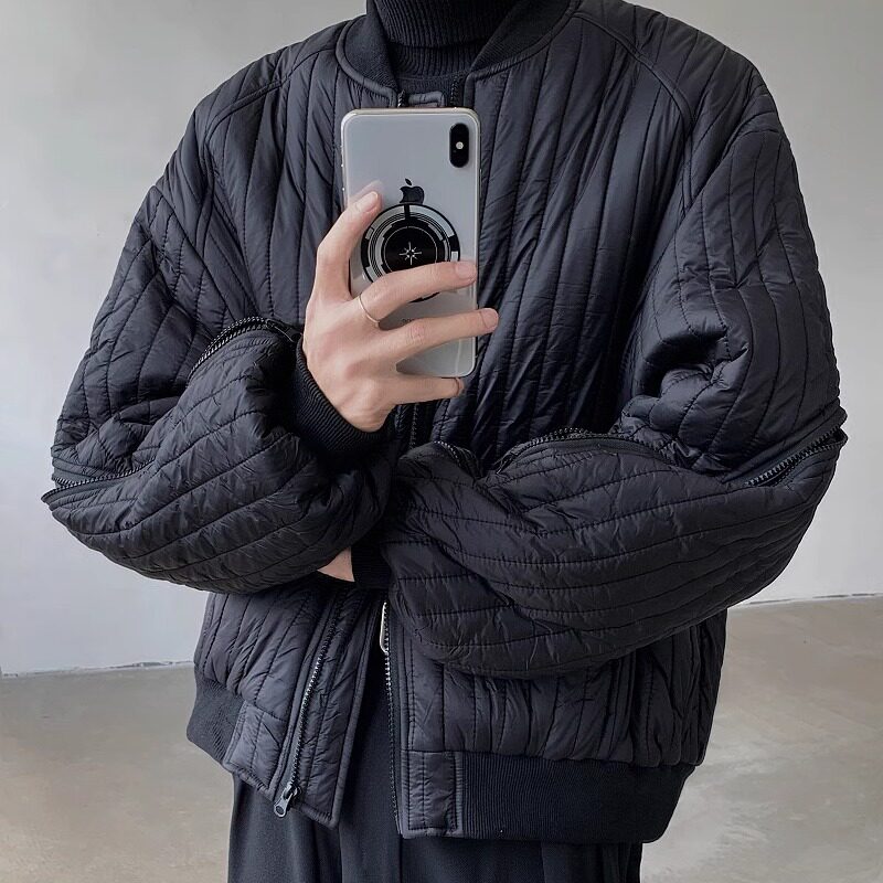秋冬新款韩版宽松拉链设计款加厚棉服XZ507-1MY8020P120大货备,男装棉衣,星座507-1