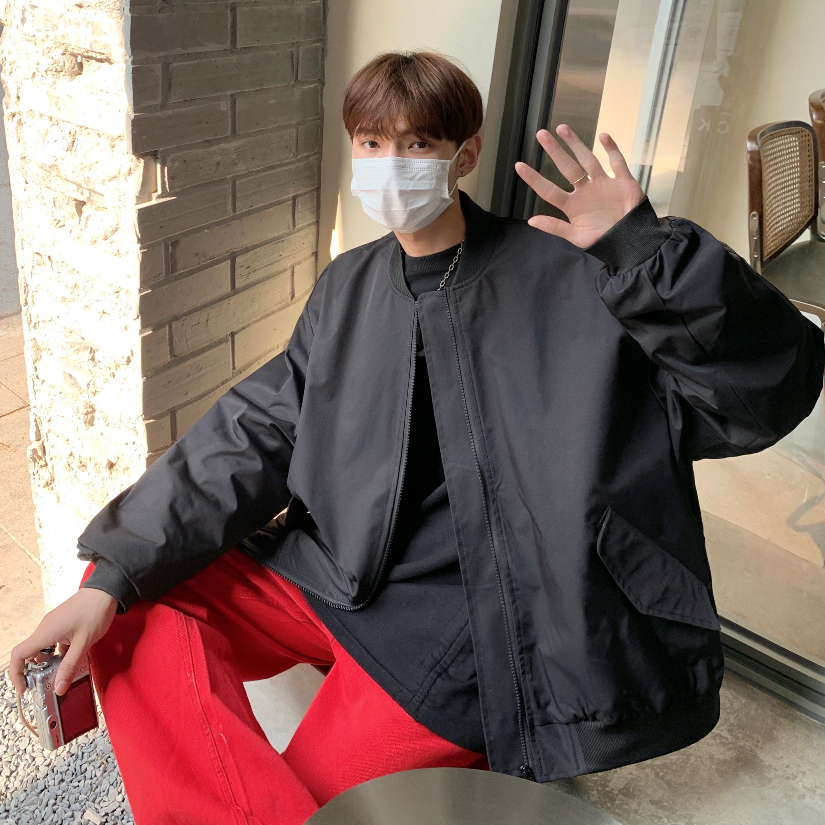 2022工装高街垫肩短款阔版潮外套XZ507-1WT5007P85，男装工装外套，星座507-1