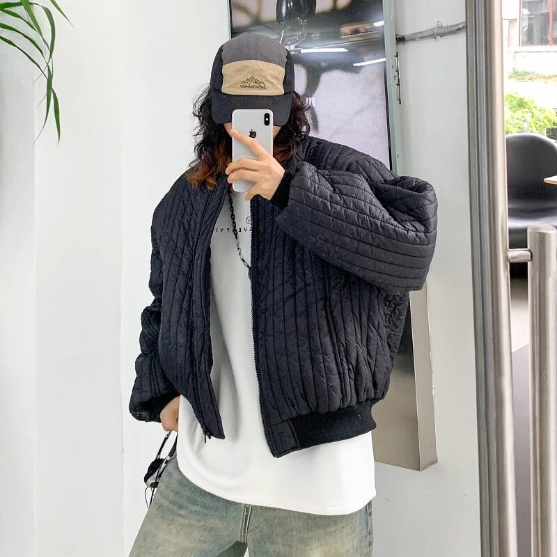 秋冬新款韩版宽松拉链设计款加厚棉服XZ507-1MY8020P120大货备,男装棉衣,星座507-1