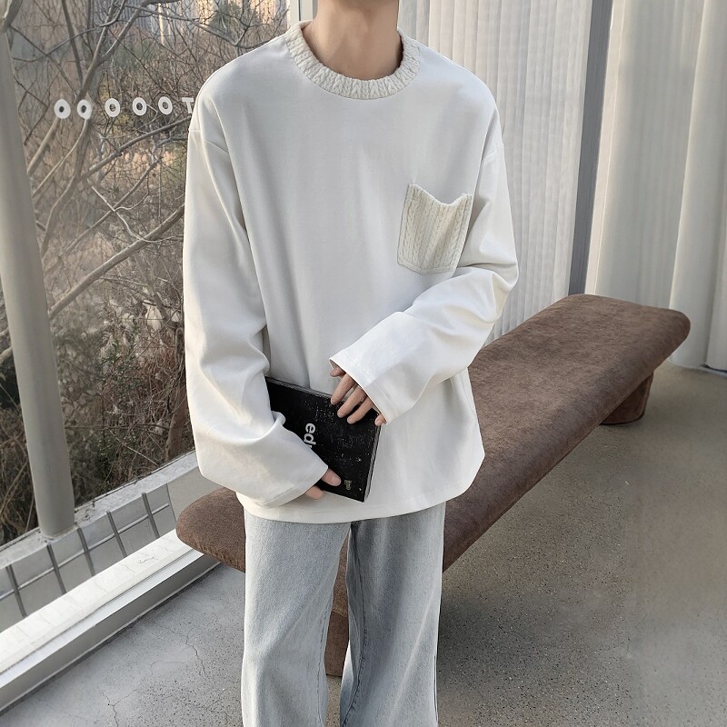 24设计师款针织元素时尚潮痞帅慵懒长T恤XZ507-1T2018P45大货备,男装T恤,星座507-1