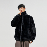 双面穿刺绣反领夹克宽松皮草保暖外套XZ507-1MY8022P105大货备，男装夹克，星座507-1