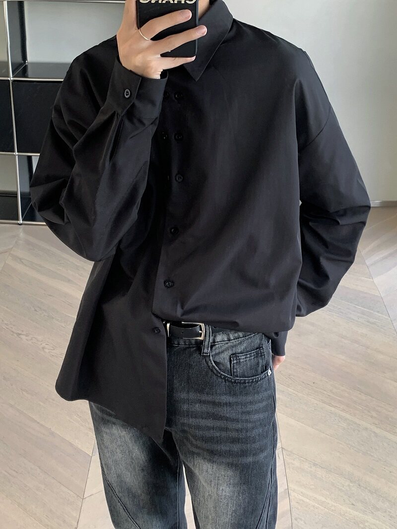 24设计师款双排潮痞帅美式长袖衬衫XZ507-1CS1003P55大货备,男装衬衫,星座507-1