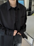 24设计师款双排潮痞帅美式长袖衬衫XZ507-1CS1003P55大货备，男装衬衫，星座507-1