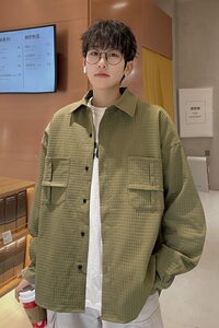 24定制工装衬衫日系宽松潮流长袖衬衫XZ507-1 CS1058 P55 大货备图片
