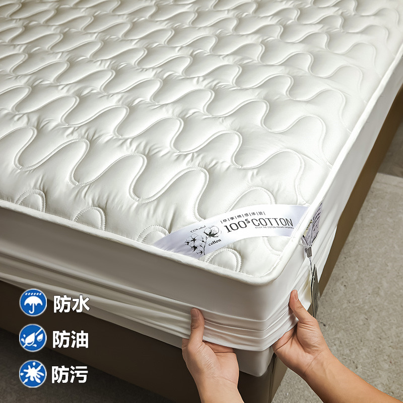 五星级酒店100支纯棉床笠加厚夹棉床垫保护罩床套全包床罩床垫套