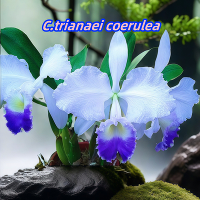 进口兰花洋兰卡特兰稀有巴西原产有香C.trianaei coerulea x self