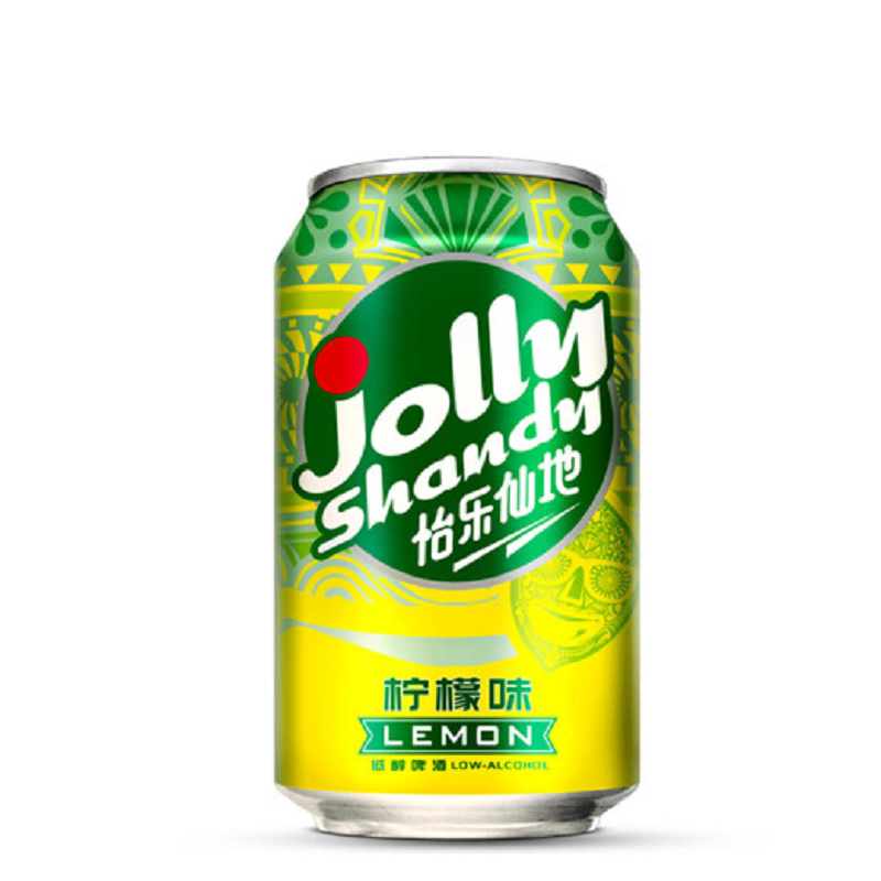怡乐仙地(jolly shandy)柠檬味低醇果味啤酒330ml*24听 整箱装