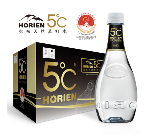 活力恩 （HORIEN5°C）HORIEN 克东天然苏打水 500ml*12瓶