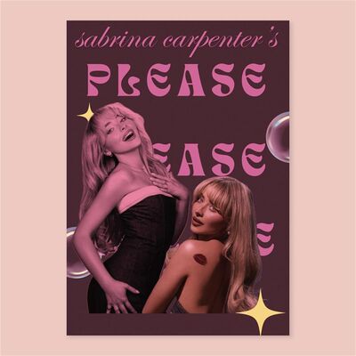 塞布丽娜Sabrina Carpenter匠妹海报卧室宿舍房间墙贴不干胶贴纸