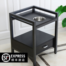 麻将机棋牌室茶楼茶水架钢木实木1