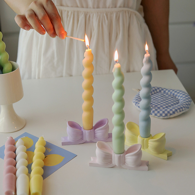 螺旋香薰蜡烛法式高颜值