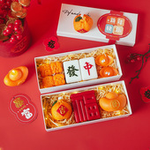 发财暴富新年礼物香薰蜡烛无烟香氛乔迁送礼婚庆道具元 宝招财礼盒