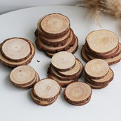 天然圆木片蜡烛木垫摆件木托网店服装 背景ins风拍照摄影摆拍道具