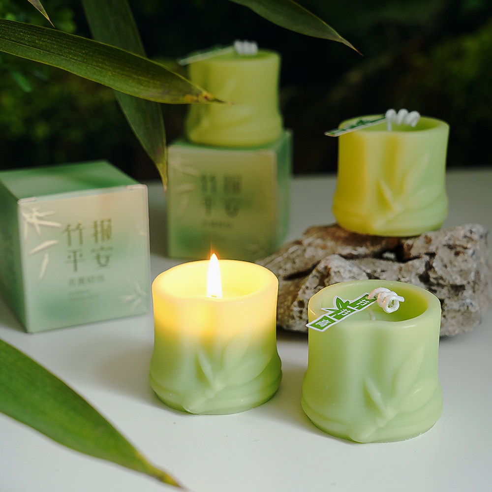 端午节竹筒香薰蜡烛礼盒小众创意精致伴手礼香氛创意教师高考赠礼