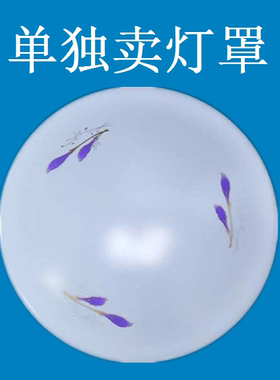 百合花灯罩吸顶灯外壳盖子塑料罩子旋口口径22.6 29.6 34.7包邮