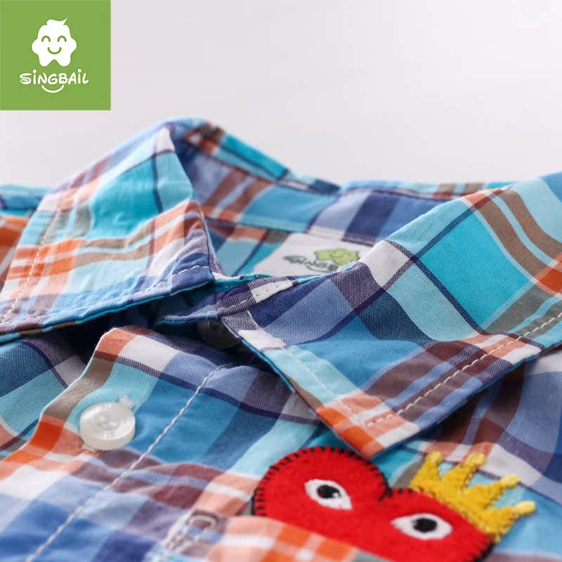 Chemise enfant SINGBAIL à manche longue - Ref 2083184 Image 4