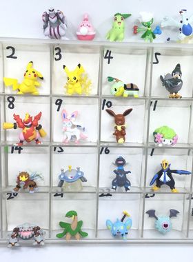 万代clipping食玩皮卡丘仙伊布鸭嘴暴龙路基亚捷克罗姆口袋妖怪