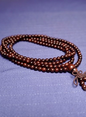 印度小叶紫檀手串佛珠男女檀香念珠手链4mm手持手串