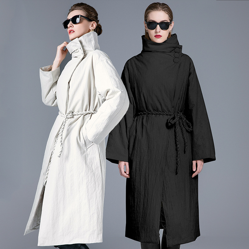 年冬季新款羽绒服女长款宽松显瘦