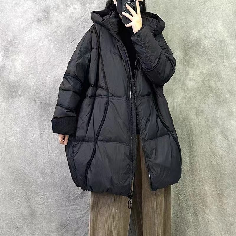 冬装新款韩版宽松大码加厚连帽