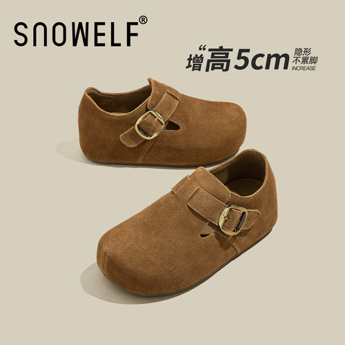 Snowelf厚底勃肯鞋女款2025新款