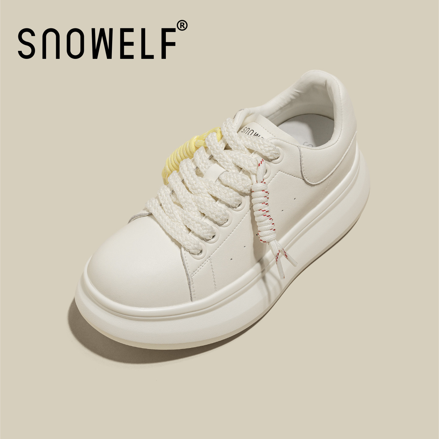 厚底小白鞋女款2026新款春季百搭鞋子板鞋软底轻便内增高运动女鞋