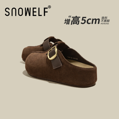 SNOWELF【厚底增高勃肯鞋女款】