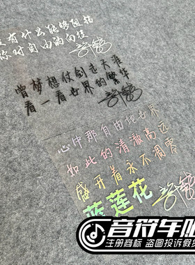 曾经的你蓝莲花许巍签名歌词自驾没有什么能够阻挡反光车贴纸9187