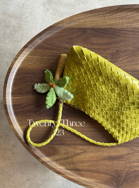 Twenty Three小众设计手工编织包 法式慵懒腋下包 度假风手提包