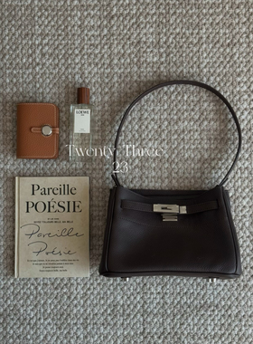 Twenty Three 高级感真皮凯莉包小方包大容量单肩腋下包斜挎包