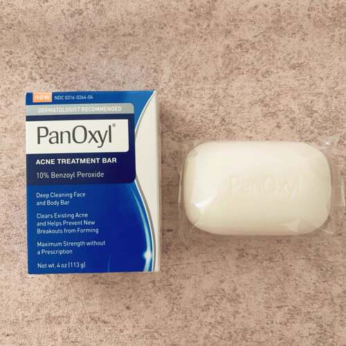 美国香皂Panoxyl10%过氧化苯甲酰BPO洗剂液祛痘香肥皂固体沐浴露