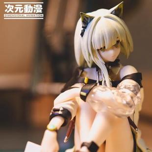 明日方舟凯尔希坐姿压泡面机箱手办景品联结车载周边摆件生日礼物