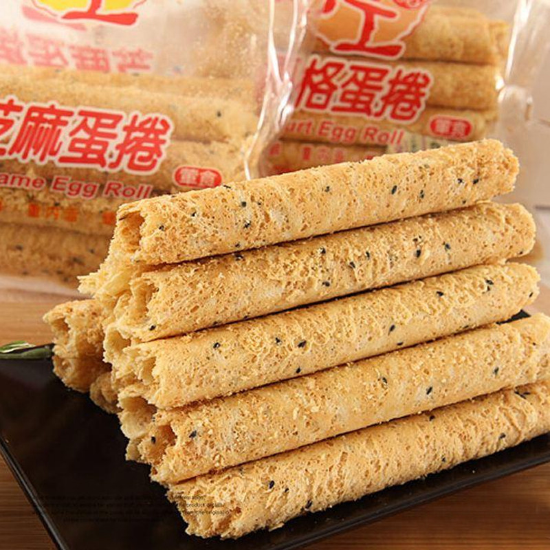 台湾风味福义轩蛋卷特产零食品手工芝麻蛋卷鸡蛋卷早餐下午茶点心