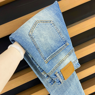 男士 潮流风百搭 水洗时尚 精工品质 小脚裤 牛仔裤 弹力修身 九分裤