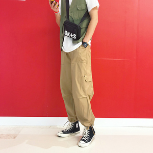 男士复古宽松哈伦裤