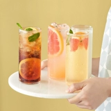 Зеленая бусинка завтрак молоко чашка стакана чашка стеклянная сетка знаменитость ins ind wind girl high -value vence of dring water cup cup cup cup