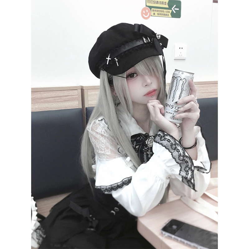 贝雷帽逛街甜美可爱春秋冬季