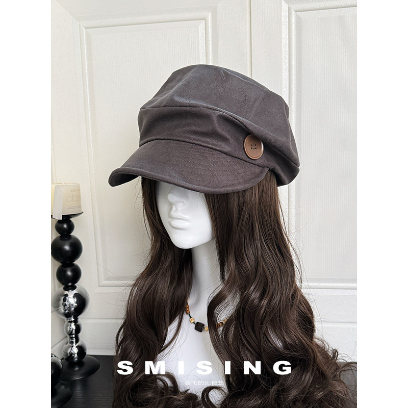 日系新款复古文艺风纯色纽扣报童帽女夏季时尚简约休闲百搭贝雷帽,服饰配件/皮带/帽子/围巾,帽子,淘宝优惠券,粉丝福利购,淘宝优惠卷