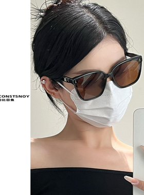 2025新款韩版金属点点太阳眼镜女夏季高级感休闲百搭防紫外线墨镜