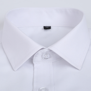 男士纯色商务衬衫短袖夏季工作服职业工装衬衣男免烫1301-D80-P28图片