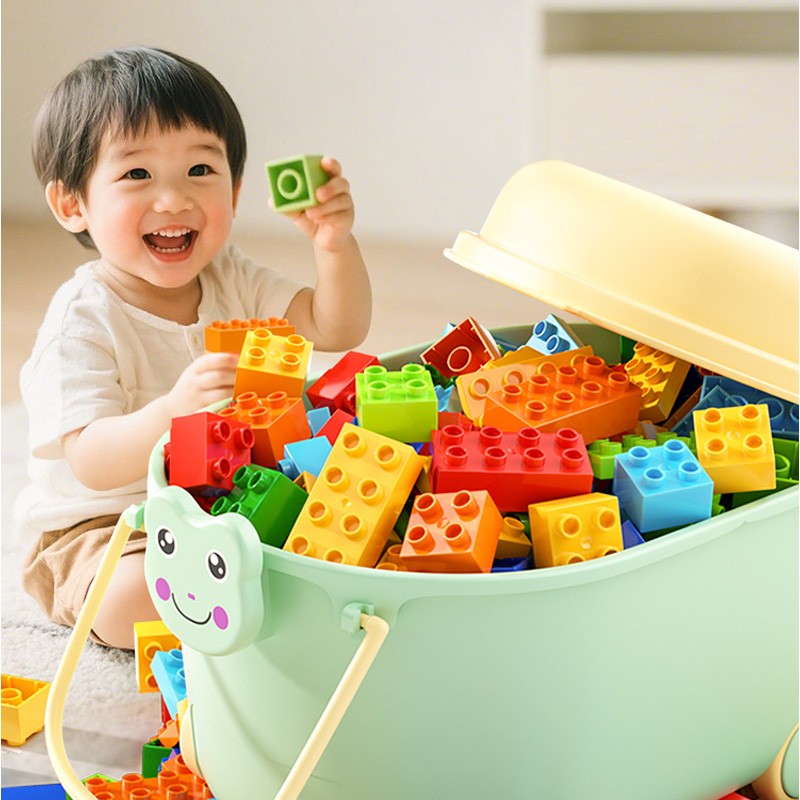 大颗粒积木儿童拼装玩具益智宝宝男女孩子0到3岁1-6滑道2早教拼图
